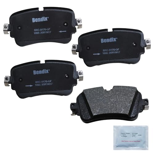 Bendix Priority1 Cfc1895 Ceramic Rear Brake Pads For Audi A8 Quattro 2020-2019,E-Tron Quattro 2020-2019,E-Tron Sportback 2020,Q7