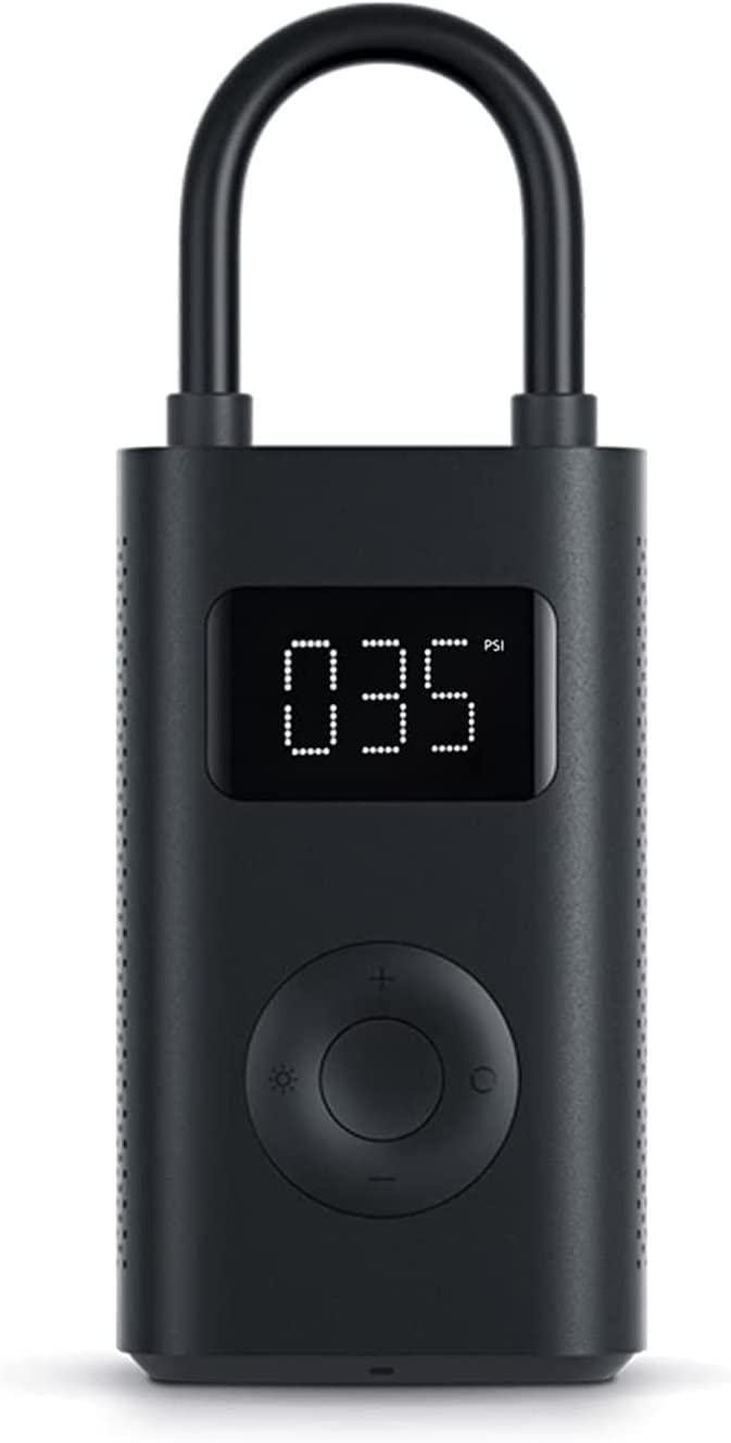 Xiaomi Air Inflator Tire Pressure Tester Pump Electric Car Air Compressor Hand Held Tire Pump Led Light Lcd Display 2000Mah Lithium Battery150Psi For Car Bicycle Tires Ball And Other Inflatables