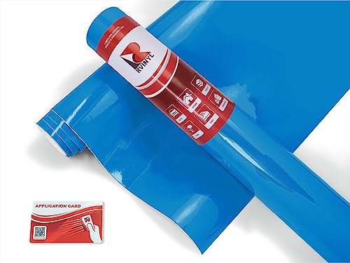 Avery Dennison Sw900 632-O Gloss Light Blue Supreme Wrapping Film Vinyl Vehicle Car Wrap Sheet Roll - (108'' X 60'')