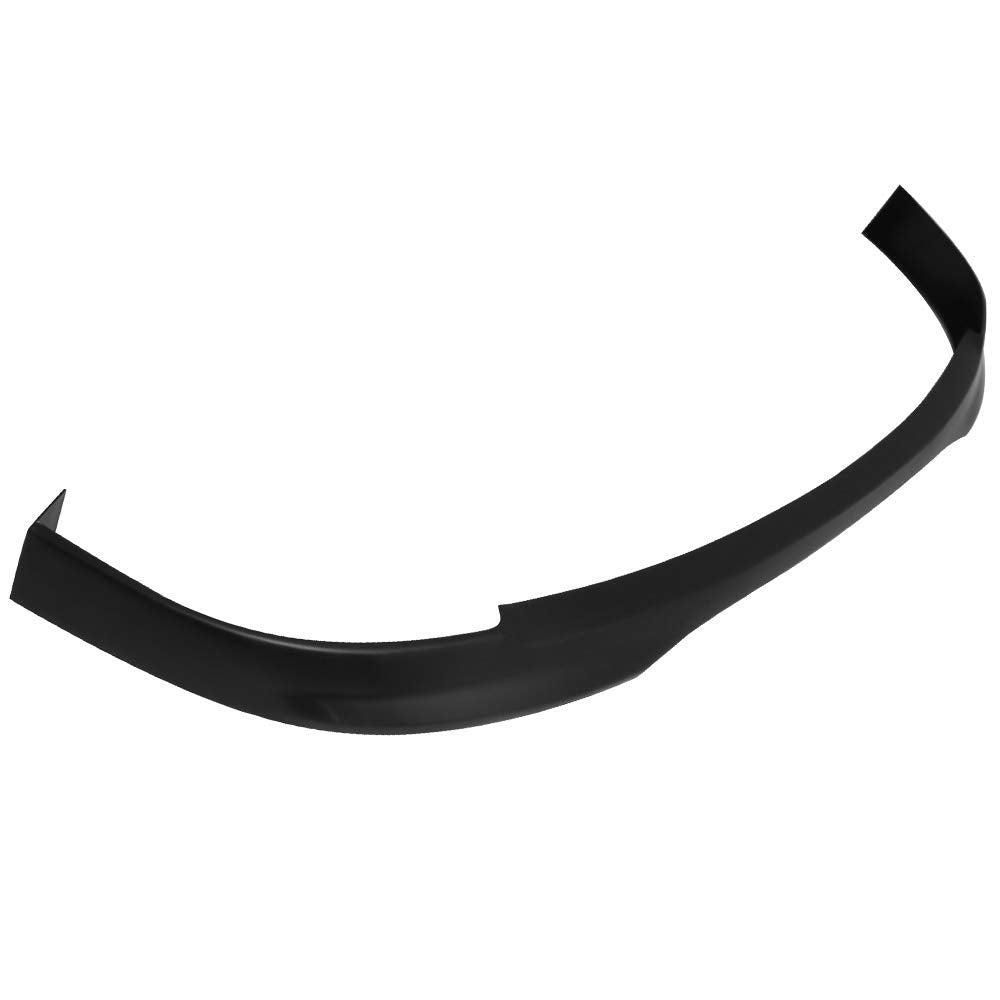 IKON MOTORSPORTS Front Bumper Lip Spoiler for 2001-2003 Honda Civic, T-R Style, Unpainted Black, Polypropylene, Model BLF-HC01TR-