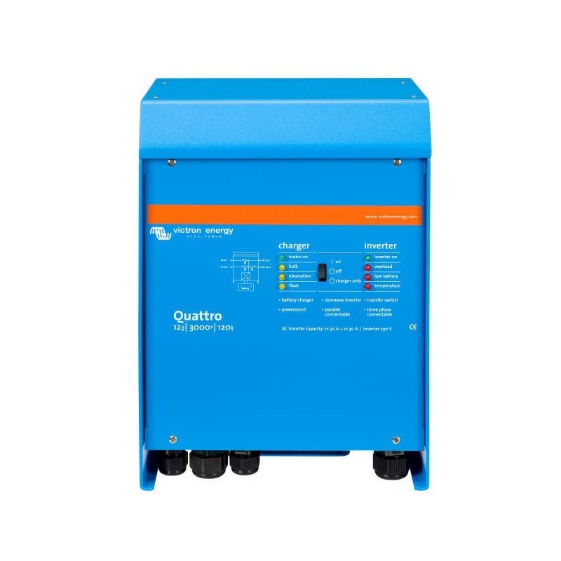 Victron Energy Quattro 3000VA 48-Volt Pure Sine Wave Inverter and 35 amp Battery Charger