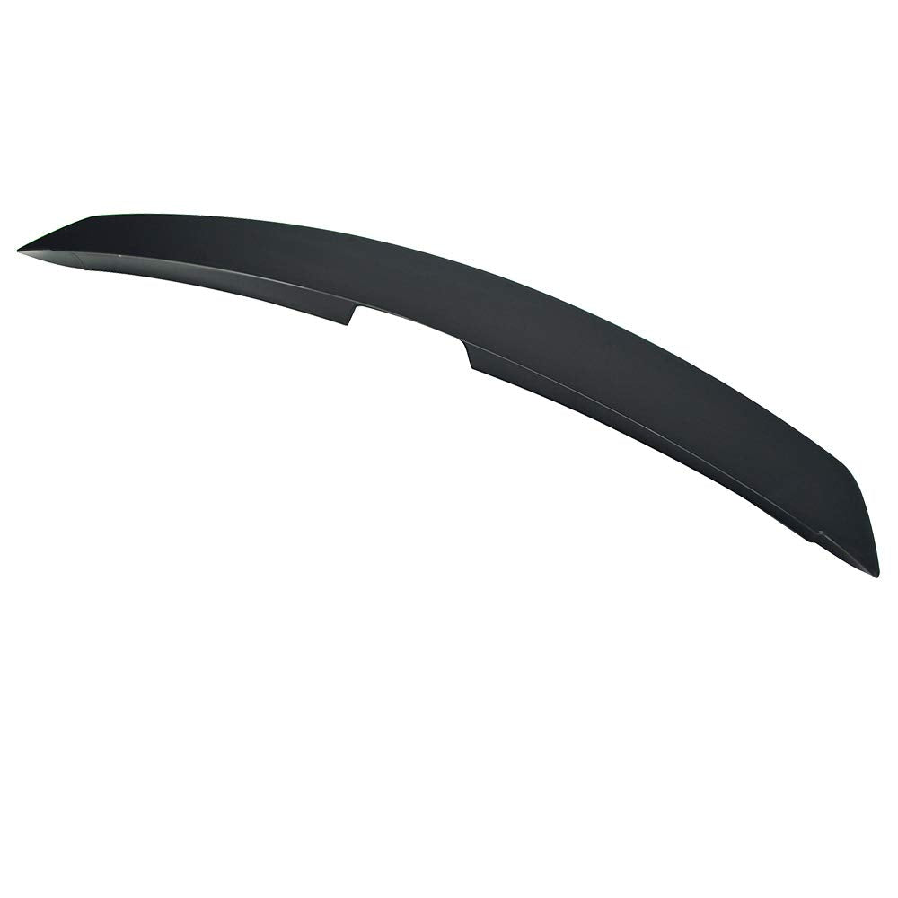 IKON MOTORSPORTS Trunk Spoiler for 1990-1997 Mazda Miata MX5, ABS Plastic, Unpainted Black, Model AST-MMT90T1-A
