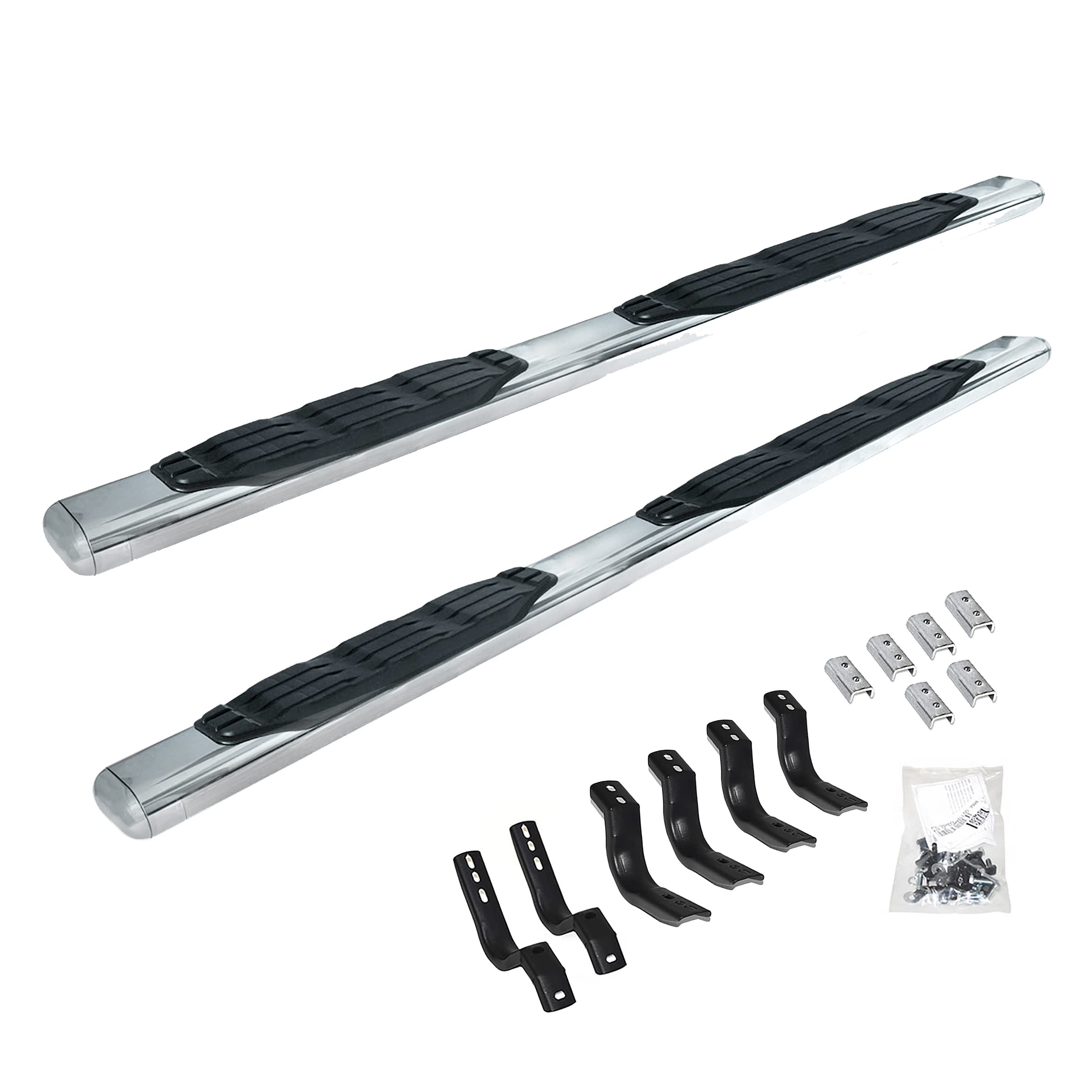 Go Rhino 104449987Ps 4 1000 Series Side Steps With Mounting Bracket Kit For Ram 19-24 1500 (Crew Cab Pickup)