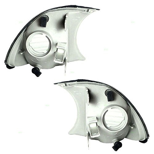 Autoandart Brock Replacement Driver And Passenger Park Signal Corner Marker Lights Lamps Clear Lens Compatible With 1999-2001 3