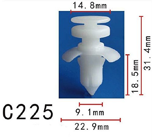 Autobahn88 Retainer Clip For Door Trim Molding, Compatible With Ford Lincoln Town Car 1998-On (Oem: W704958S300) (Pack Of 20)