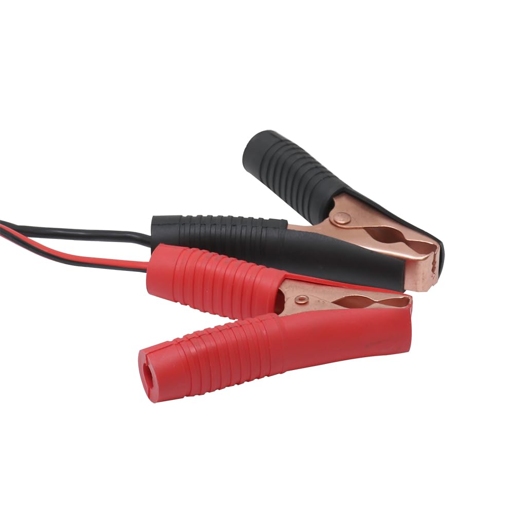 Valley Industries 12-Volt Heavy-Duty Alligator Clamp Wire Harness - 12AWG, 20AMP, 8-feet