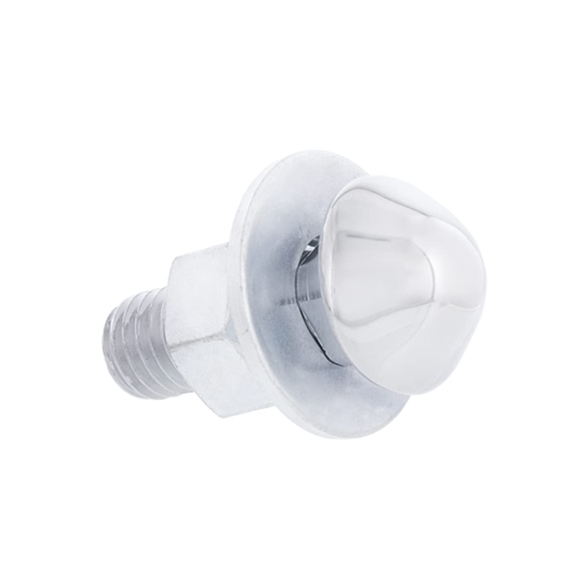 United Pacific C477204 Chrome Bumper Bolt for 1947-72 Chevy Truck, Chrome Plated, Carriage Bolt Type, Machine Cut 1/2-13” Threads – ONE Bumper Bolt