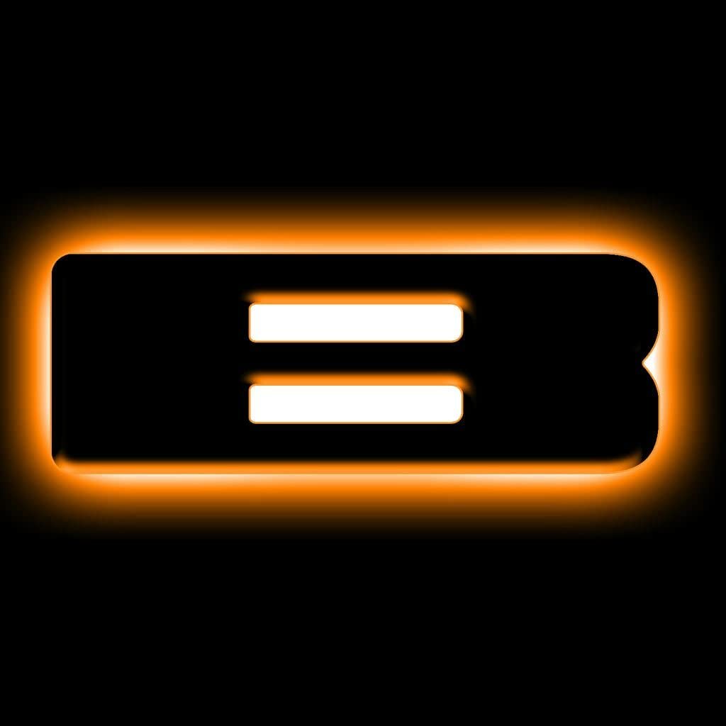 Oracle Lighting 3140-A-001 Single Universal Illuminated White Led Letter B With Matte Black Finish Letter Badge - Sleek Design - Customized High-End Appearance