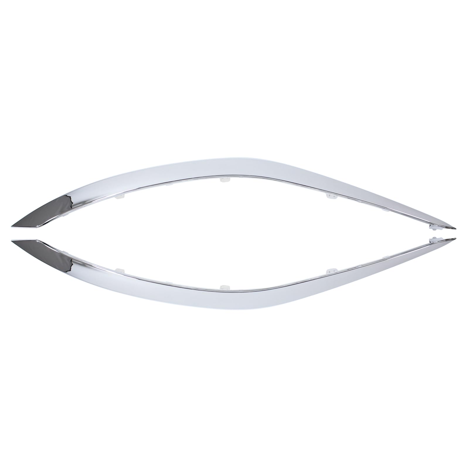 ApplianPar Front Left and Right Side Lower Bumper Molding Trim Kit for Nissan Murano 2015-2018 Chrome