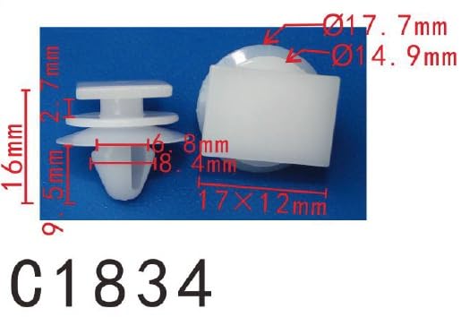 Autobahn88 Retainer Clip For Sill Panel, Compatible With Lexus Gx460,Gx470 (Oem: 5178760070) (Pack Of 20)
