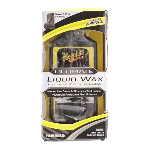 Meguiar's Ultimate Liquid Wax 473ml - G210516EU, Incredible Gloss & Slickness, 16 Fl Oz