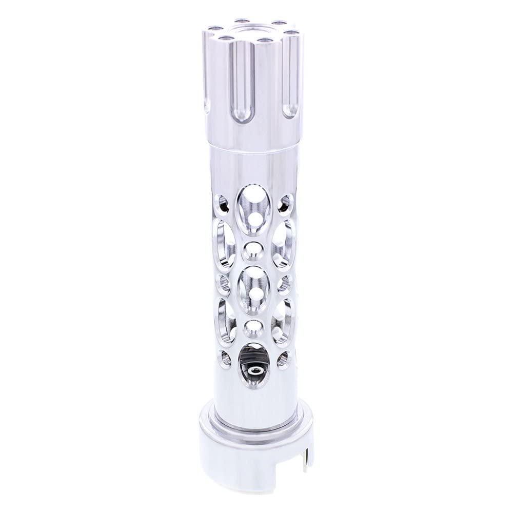 United Pacific 70650 Chrome'Austin' 13/15/18 Speed Gun Cylinder Gearshift Knob W/Adapter - Vertical