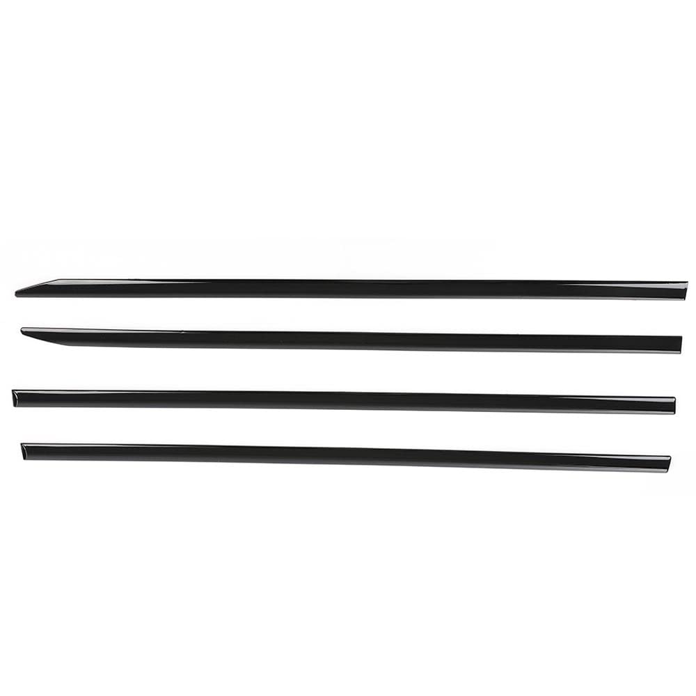Pit66 Side Molding Trim, Compatible With 2019-2021 Dodge Ram 1500 Crew Cab Body Side Molding Trim Black