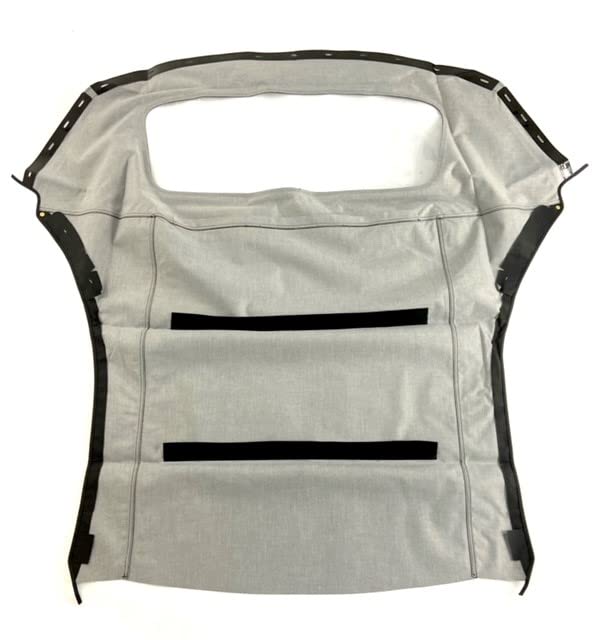 Replacement For: Ford Mustang 1994-2004 Convertible Soft Top & Plastic Window Black Sailcloth (1 Piece Easy Install)