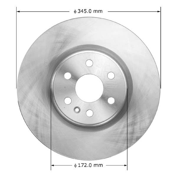 Bendix Premium Prt5995 Front Brake Rotor For Cadillac Srx 2016-2010