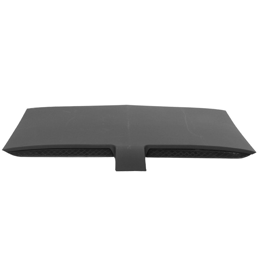 IKON MOTORSPORTS Hood Vent Compatible with 2015-2017 Ford Mustang, M Type Air Hood Vent Scoop Unpainted Black Polypropylene PP, 