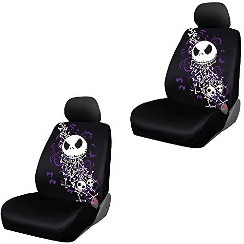Nightmare Before Christmas Jack Skellington Bones Disney Movie Cartoon Character Auto Car Truck Suv Vehicle Low Back Front Bucke