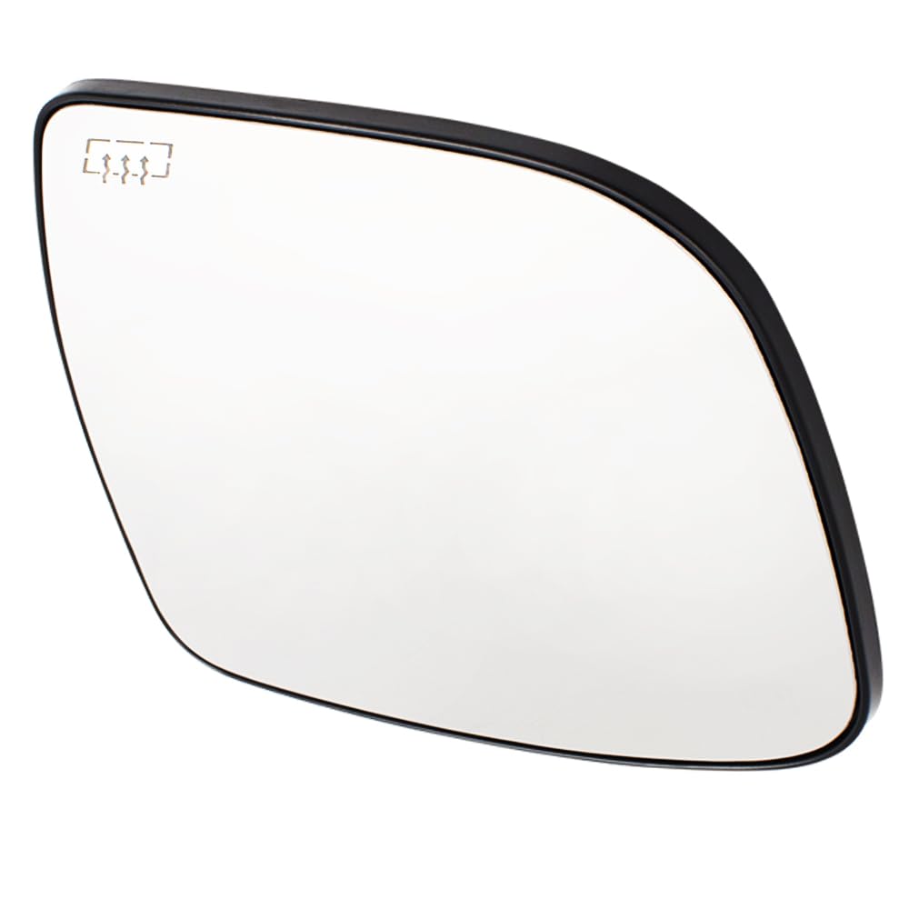 Brock Replacement Drivers Side View Mirror Glass & Base Heated Compatible with 15-17 Murano 14-18 Rogue 17-18 Pathfinder 963664B