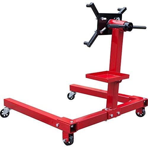 Big Red T25671 Torin Steel Rotating Engine Stand With 360 Degree Rotating Head And Tool Storage Tray: 5/8 Ton (1,250 Lb) Capacit