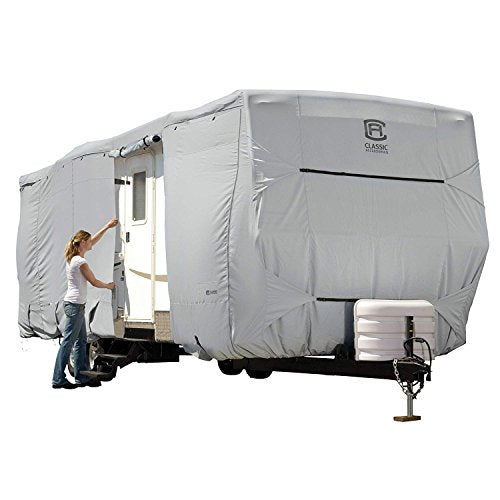 Classic Accessories Over Drive Permapro Deluxe Water-Repellent Travel Trailer Cover, Fits 35 - 38 Rvs