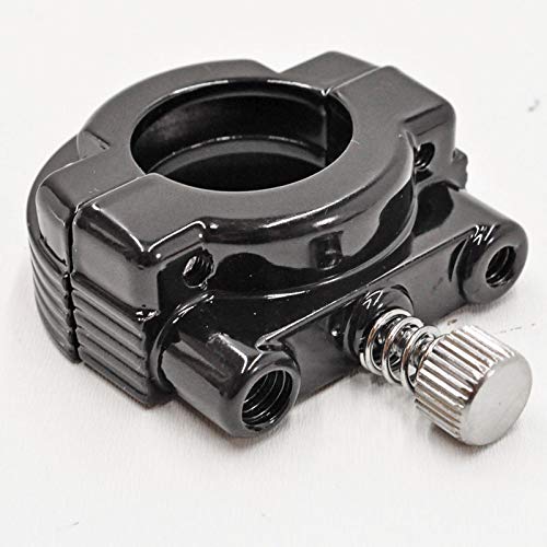 Black Dual Throttle Cable Housing Clamp/Collar For 1981-1995 Harley Big Twin Fx/Fl, Softail, Dyna, Fxr, Tour Glide, Wide Glide, Electra Glide, Road Glide, Sportster - Replaces Hd# 56392-77, 56395-81