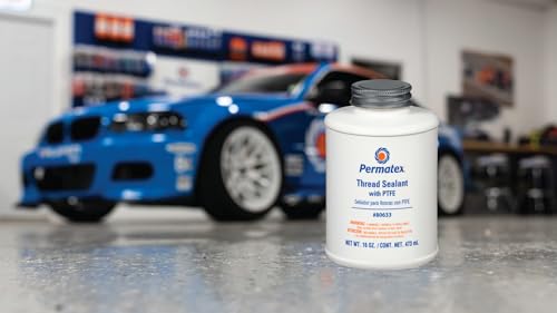 Permatex 80633 Thread Sealant With Ptfe, 16 Oz. , White