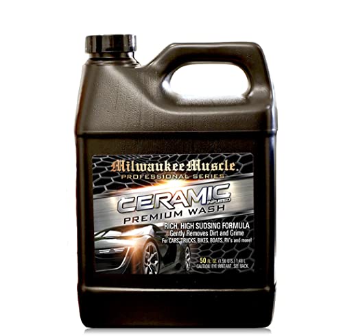 Milwaukee Muscle Car Wash - Includes One, 50 Fl Oz Bottles Of Professional Ceramic Car Wash Soap - Car Cleaner For Auto, Cars, M