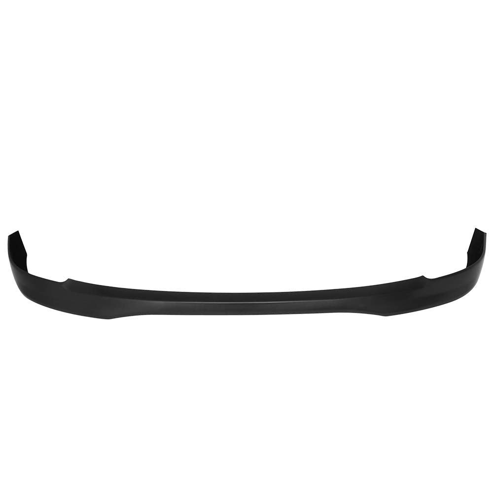 IKON MOTORSPORTS Front Bumper Lip Spoiler for 2001-2003 Honda Civic, T-R Style, Unpainted Black, Polypropylene, Model BLF-HC01TR-
