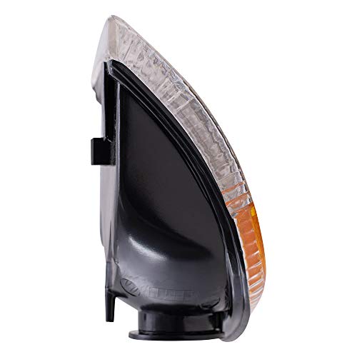 AutoandArt Brock Replacement Set Driver and Passenger Park Signal Corner Marker Lights Compatible with 1994-2002 Pickup Truck 55054773AD 55054772AD