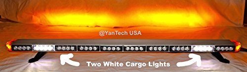 50' Amber Clear Super Bright Led Light Bar Flashing Warning Tow Truck Wrecker Police Snow Plow With Brake/Turn Signal Lights And Cargo Lights - Usa Warranty W/Lifetime Service