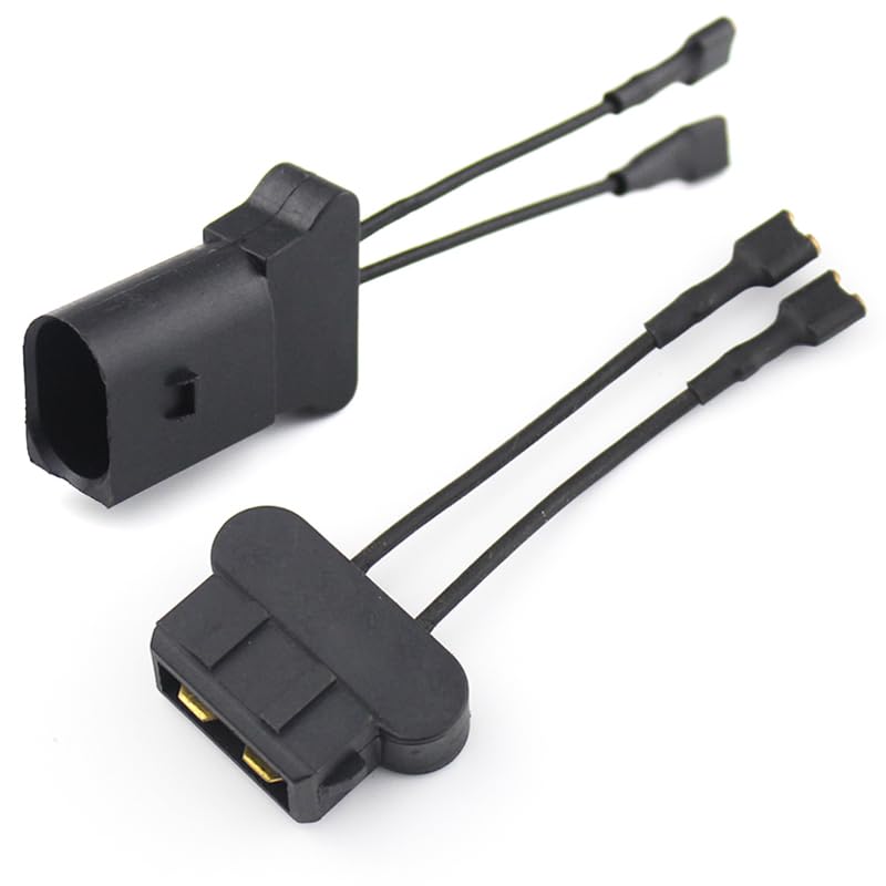 Farbin Car Horn Special Plug Compatible With Au/Di Adapter Wiring Harness Pigtail Socket Car Horn Connector Harnesses Cable 2Pcs