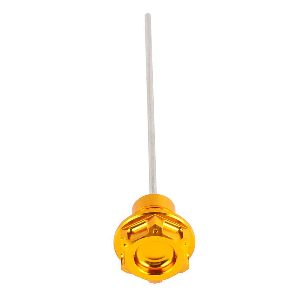 Nicecnc Gold Engine Oil Dispstick Stick Plug Level Gauge Compatible With Suzuki Drz400 Drz400E Drz400S Drz400Sm 2000-2022