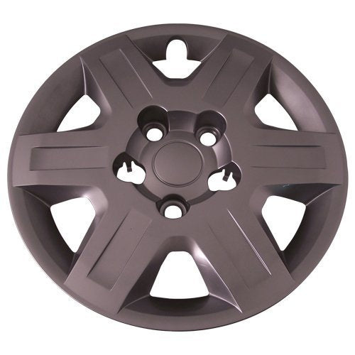 Set Of 4 Silver 16 Inch Aftermarket Replacement Hubcaps For A Bolt On Retention System - Part Number: Iwc451/16S