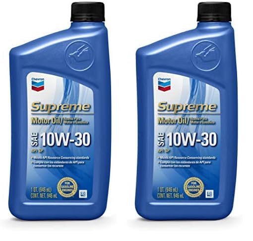 Chevron Sae 10W-30 Supreme Motor Oil - 1 Quart Bottle (Pack Of 2)
