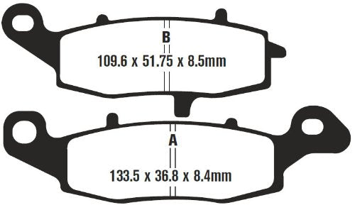 Ebc Brakes Fa229V Semi Sintered Disc Brake Pad