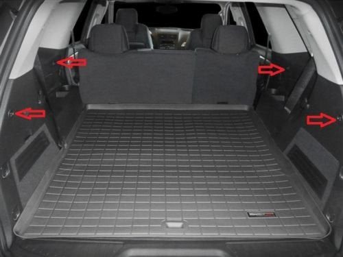 Trunknets Inc Cargo Security Flip Shade For Saturn Outlook 2007 08 09 2010 - Ebony New