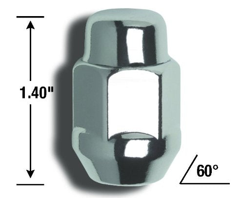Gorilla Automotive 41127B Acorn Bulge Seat Lug Nuts (12Mm X 1.25 Thread Size)