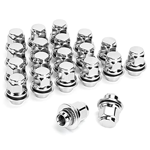 Dynofit 12Mmx1.5 Wheel Lug Nuts 1.46 Inch 37Mm Length 13/16 21Mm Hex Oem, 20X Black M12X1.5 Mag Seat Lug Nut For Toyota Tacoma 4