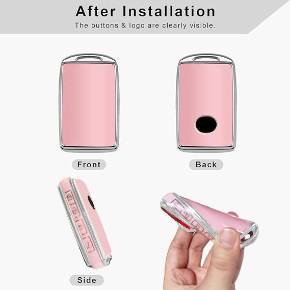 QBUC for Mazda Key Fob Cover Case with Keychain for 2019-2023 Mazda 3 6, Mazda 3 Hatchback, 2020-2023 Mazda CX-5, CX-9, CX-30 (P