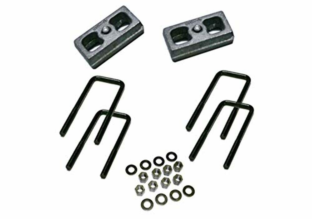 Superlift 2'' Block Kit for Suburban/Blazer/Tahoe | Rear Lift Blocks, U-Bolts, & Hardware | 3225 | Fits 1988-1998 GM 1500 Pickup