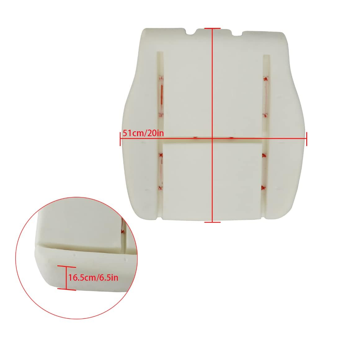 Gxarts Front Driver Side Bottom Seat Foam Cushion Compatible With Chevy Gmc Tahoe Suburban Avalanche Yukon Silverado Sierra 2007