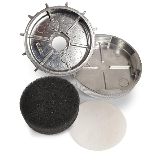 Viair 3/8&quot; NPT Intake Air Filter Muffler Assembly, Metal, Silver 92627