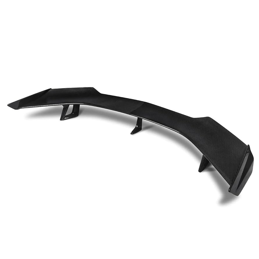 APSVE Carbon Fiber Look Rear Spoiler Wing for 2016-2024 Chevy Camaro SS RS LT, ZL1 1LE Style, Plastic