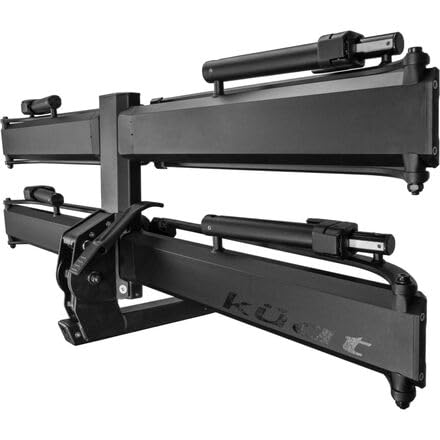 Kuat 1.25' Piston Pro Platform Rack - Secure Rugged Durable Portable Foldable Easy-To-Use No Frame Contact Dual Ratchet 2-Bike Hauling Platform With 5' Max Tire Width