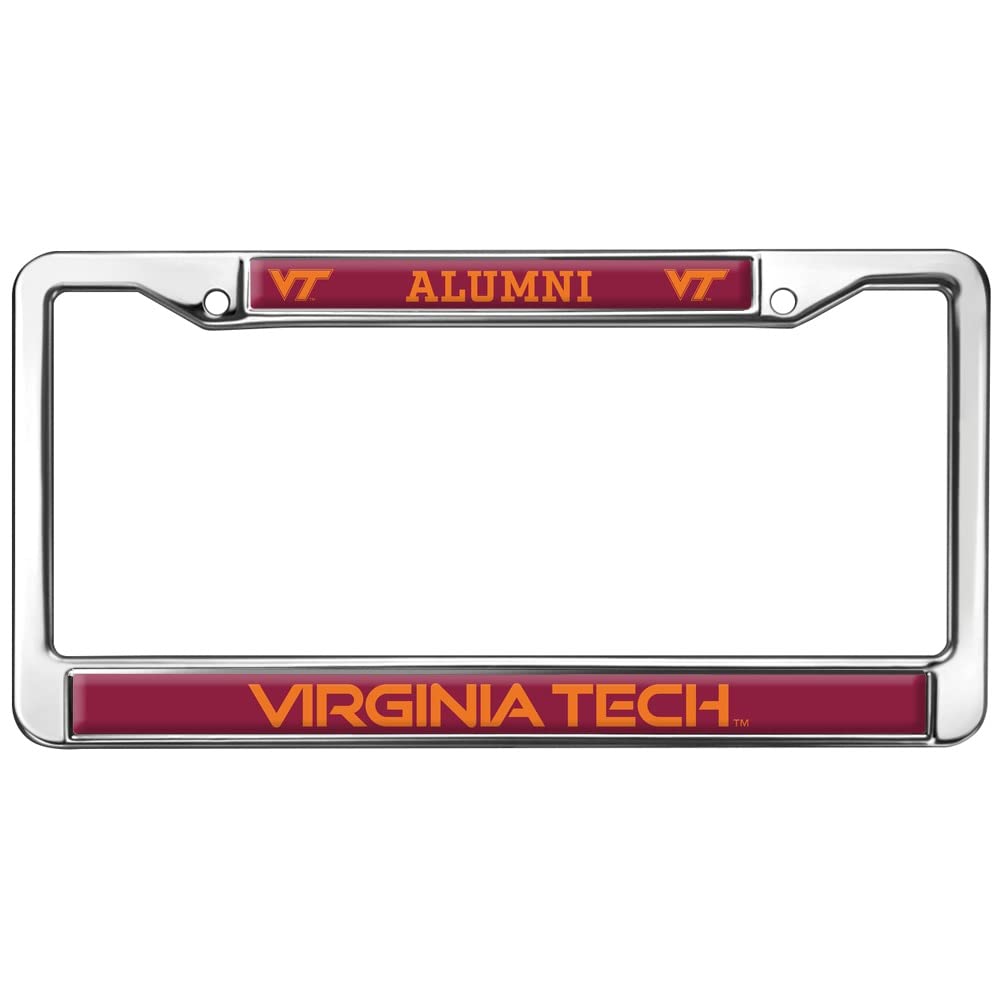 Virginia Tech Alumni Logo Full Size Standard License Plate Metal Frame