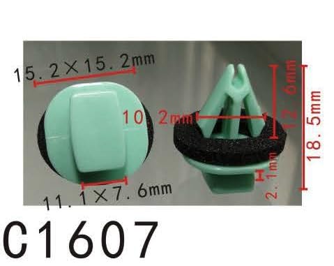 Autobahn88 Retainer Clip For Rear Mirror Panel, Compatible With Gm (Oem: 11569920) (Pack Of 20)