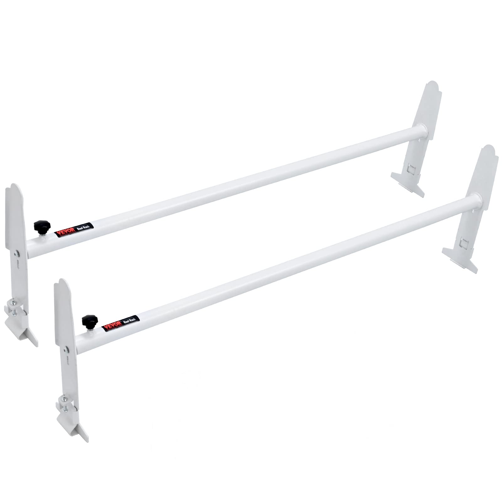 Vevor Van Ladder Racks, 47.2'-78.7' Adjustable Van Roof Racks, 500 Lbs Capacity Alloy Steel Ladder Racks For Van, Rain Gutter Racks Compatible With Full-Size Vans, 2 Pcs
