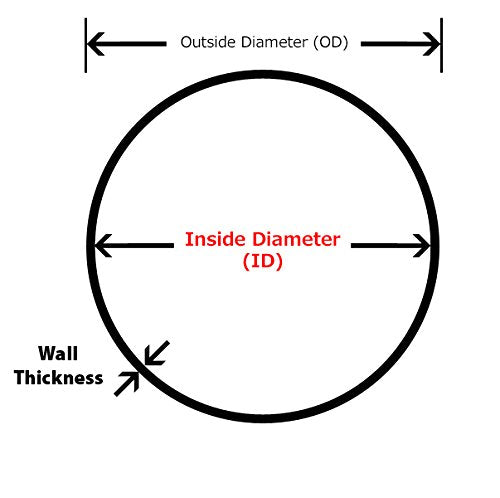 Hps Performance 1'' Id Red High Temp Reinforced Silicone Heater Hose, Max Working Pressure 50 Psi, Max Temperature Rating: 350F,