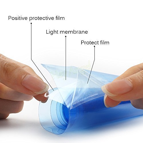 KOMAS 12    X 48    Tint Vinyl Film Sticker Sheet Roll for Car Headlight, Tail Lights, Fog Lights with Squeegee + Cutter (Glossy