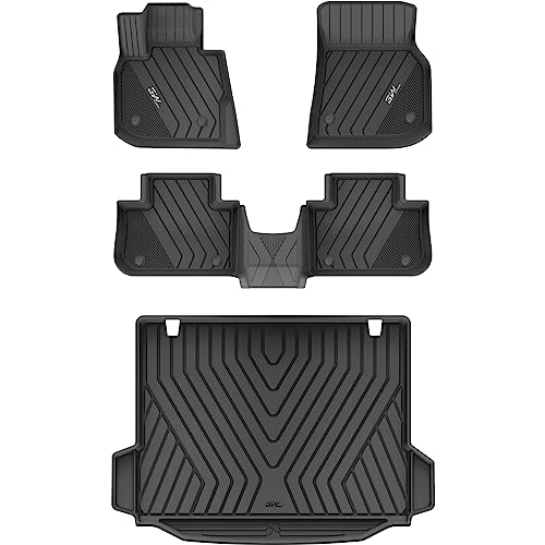 3W 2018-2024 Bmw X3 & 2019-2023 X4 Floor Mats And Cargo Liner, All Weather Tpe Bmw X4/X3 Accessories Custom Fit For Bmw X3 30Ix3